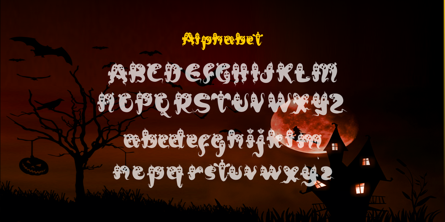 Beispiel einer Funboo Regular-Schriftart